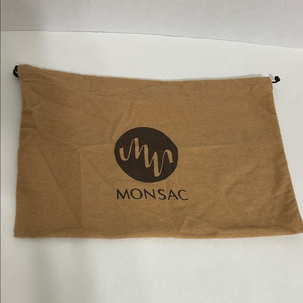 Monsac Tan Dust Bag with Dark Brown Logo